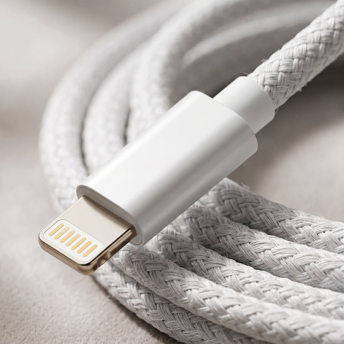 FONZY 35W Type-C to Lightning Braided Cable - Fast Charger & Data Sync (No Pop-Up)