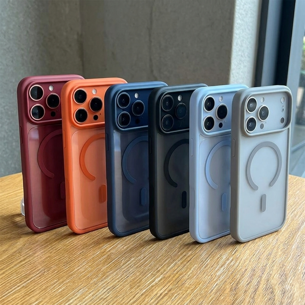 FONZY Magnetic Matte iPhone Case – Integrated Camera Guard & Strong MagSafe Alignment