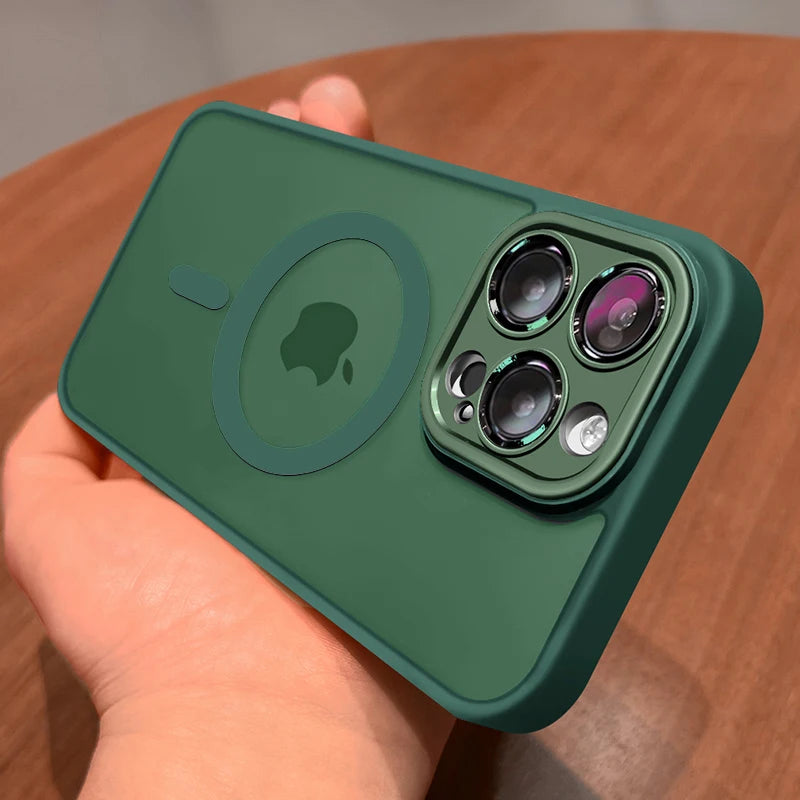 FONZY Matte MagSafe Case for iPhone 11-17 Pro Max with Lens Protection
