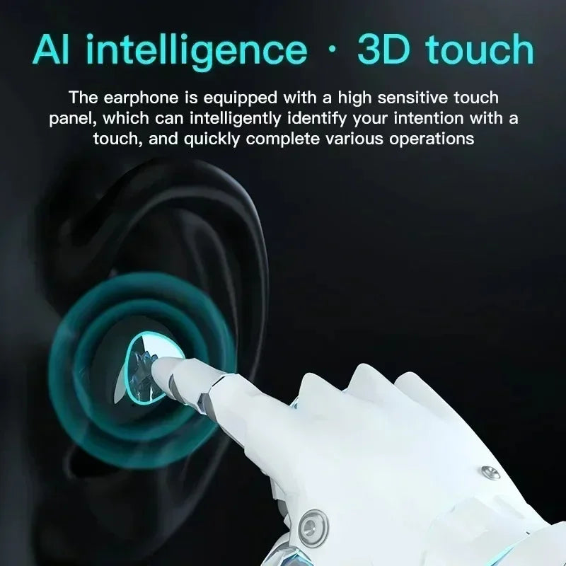 FONZY Wireless Earbuds with Power Bank Case – Bluetooth 5.1, LED Power Display & 3D Touch Control
