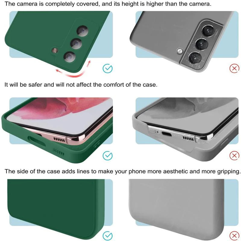 FONZY™ Soft Liquid Silicone Shockproof Case for Samsung Galaxy S20 to S26 Series