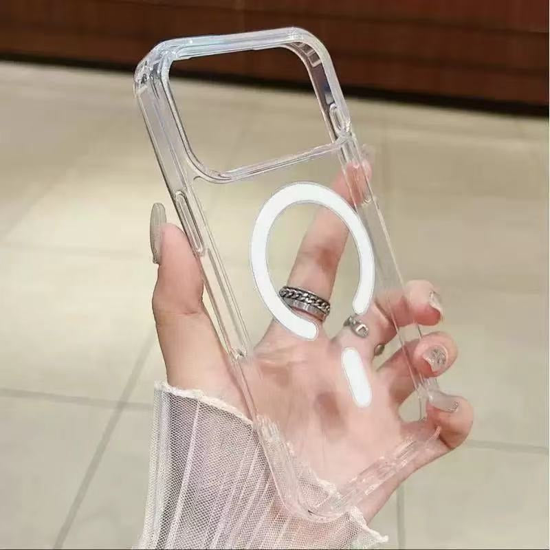 FONZY Magnetic Clear iPhone Case – Strong MagSafe Alignment & Drop Protection