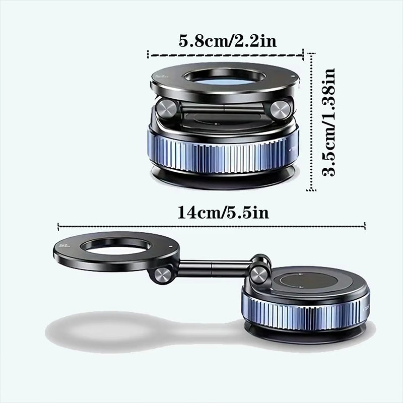 FONZY Ultra-Grip Knurled Base 360° Magnetic Phone Mount for Desk & Car