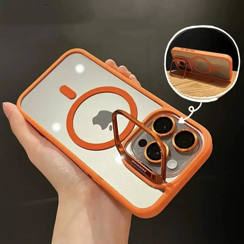FONZY Invisible Camera Lens Kickstand MagSafe Case for iPhone