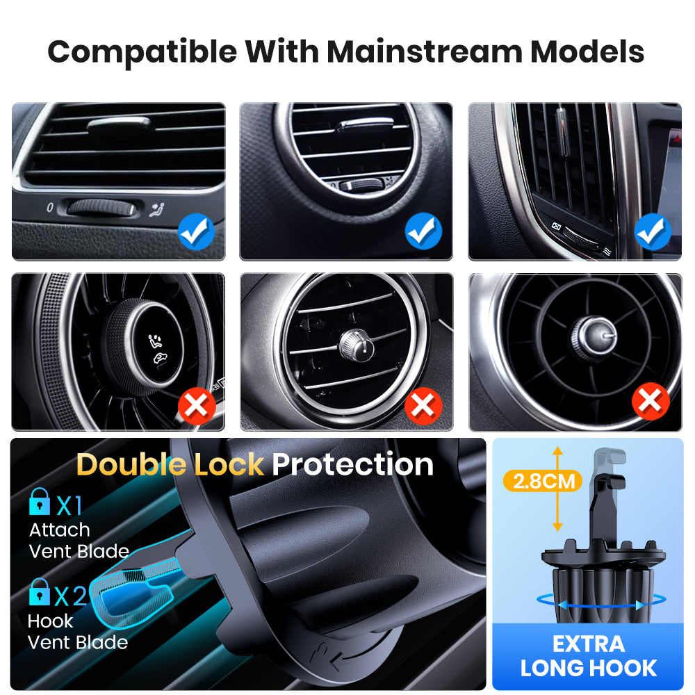 FONZY™ Ultra-Strong Magnetic Car Air Vent Phone Holder