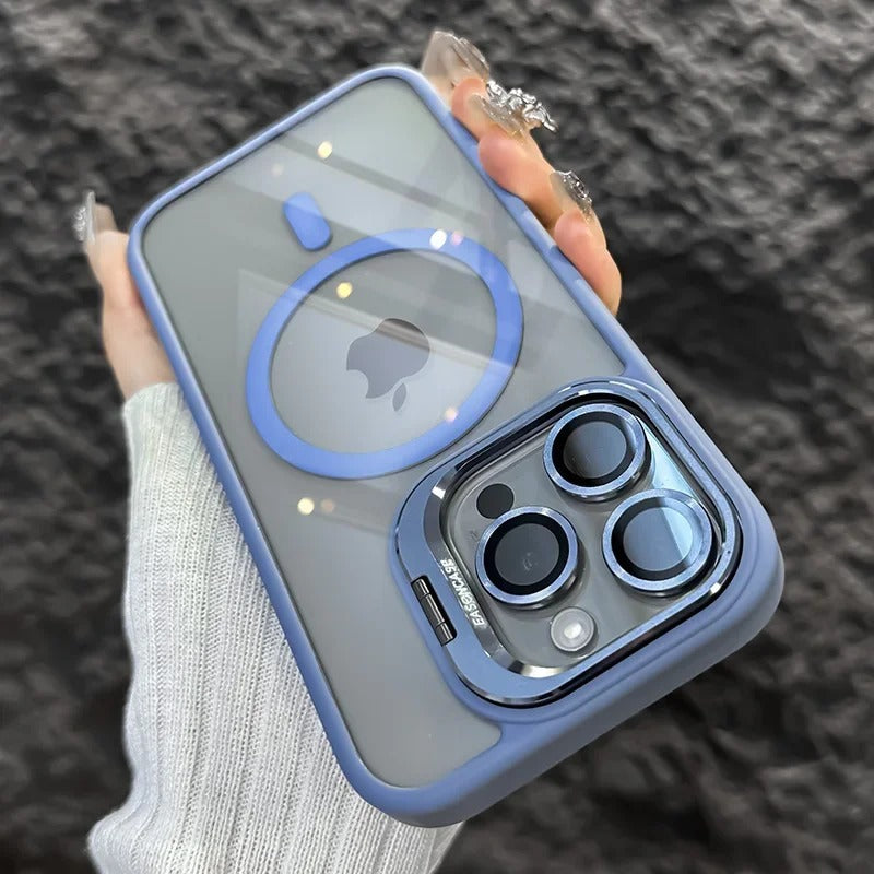 FONZY Invisible Camera Lens Kickstand MagSafe Case for iPhone