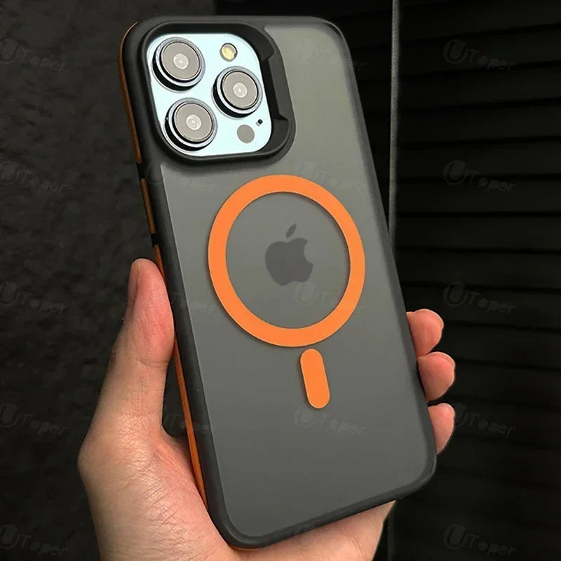 FONZY Independent Contrast Button iPhone Case – Matte Finish & Tactile Grip