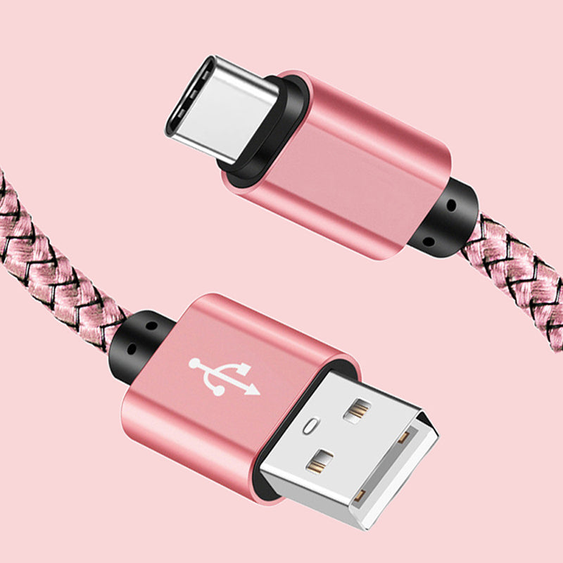 FONZY™ Ultra-Durable Nylon Braided USB-A to Type-C Fast Charging Cable