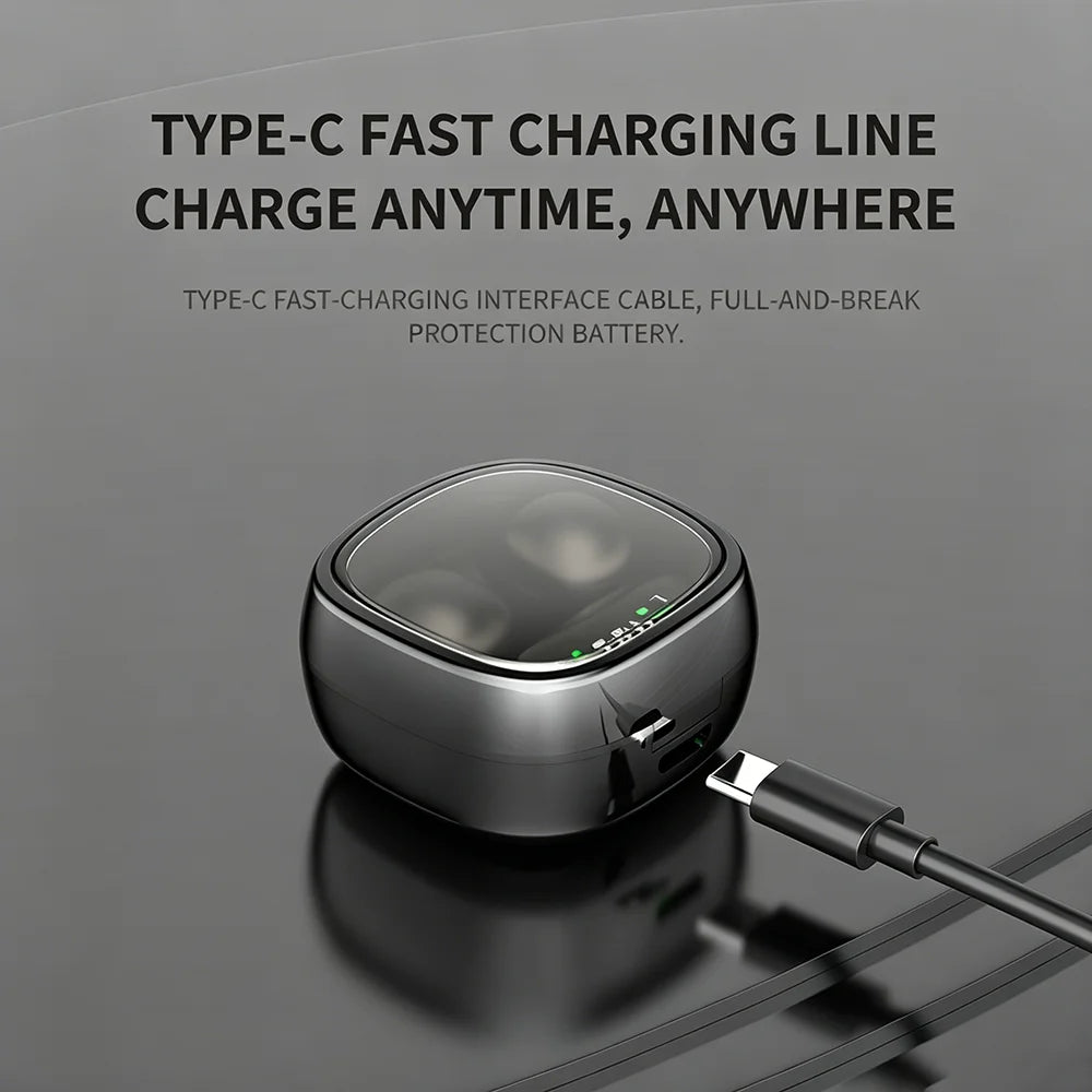 FONZY Mini Bluetooth V5.3 Earphones with LED Display & IPX5 Waterproof