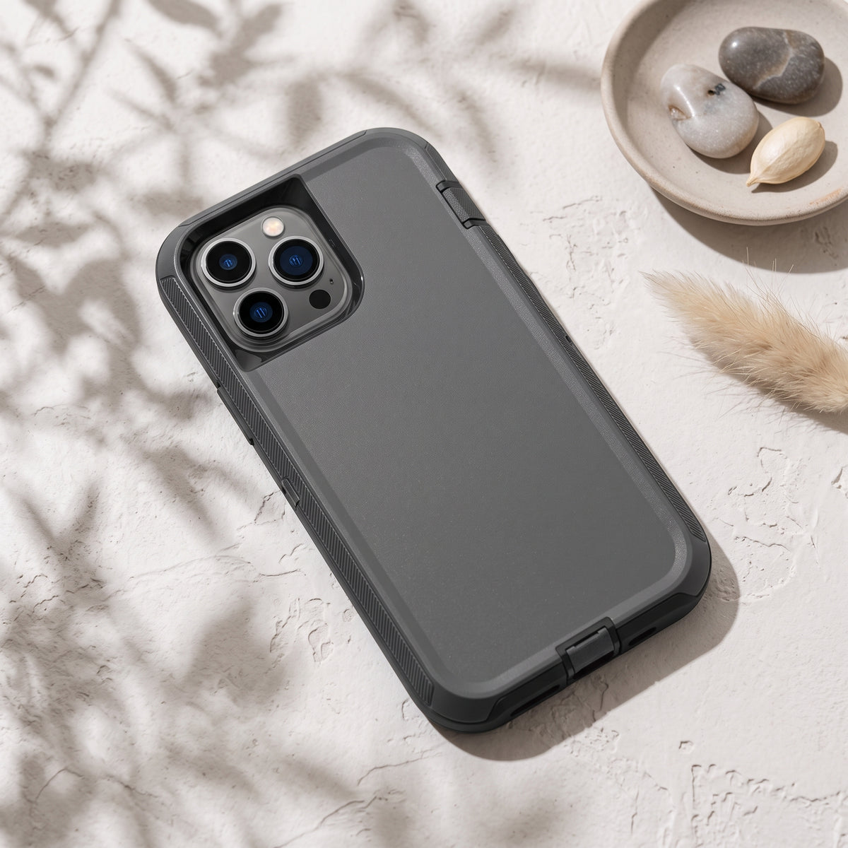 FONZY Rugged Armor Shockproof Case for iPhone 11 / 12 / 13 / 14 / 15 / 16 Series - Dual Layer Protective Cover