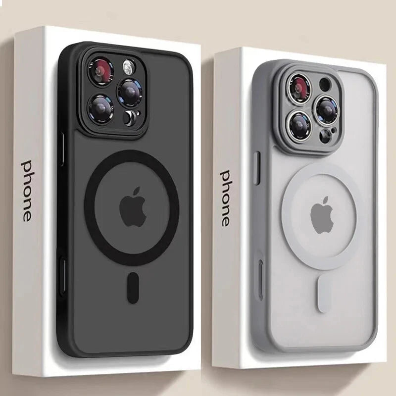 FONZY Matte MagSafe Case for iPhone 11-17 Pro Max with Lens Protection
