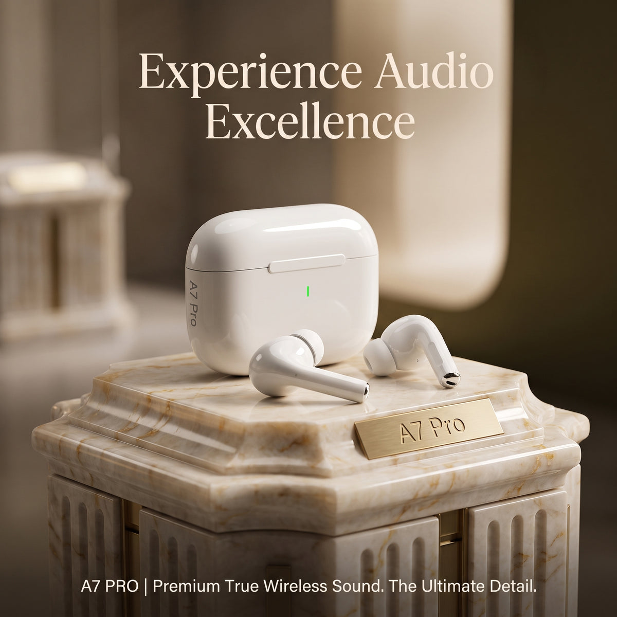 FONZY A7 Pro Wireless Earbuds – Bluetooth 5.3, 20H Battery Life, Hi-Fi Stereo Sound