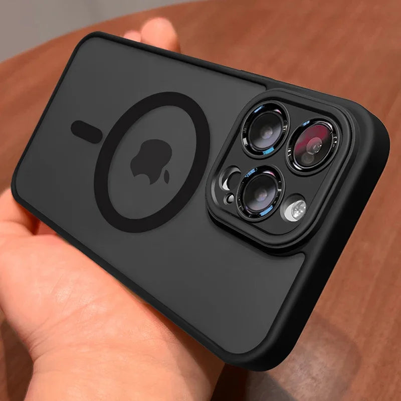 FONZY Matte MagSafe Case for iPhone 11-17 Pro Max with Lens Protection