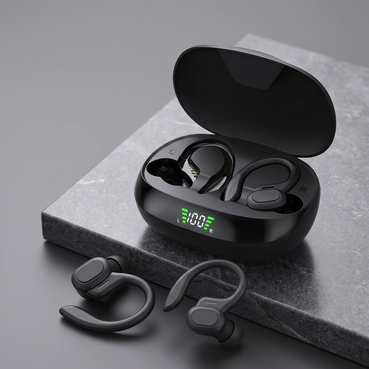 FONZY Wireless Sports Earphones | IPX6 Waterproof Ear Hook Headset