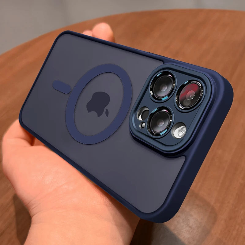 FONZY Matte MagSafe Case for iPhone 11-17 Pro Max with Lens Protection
