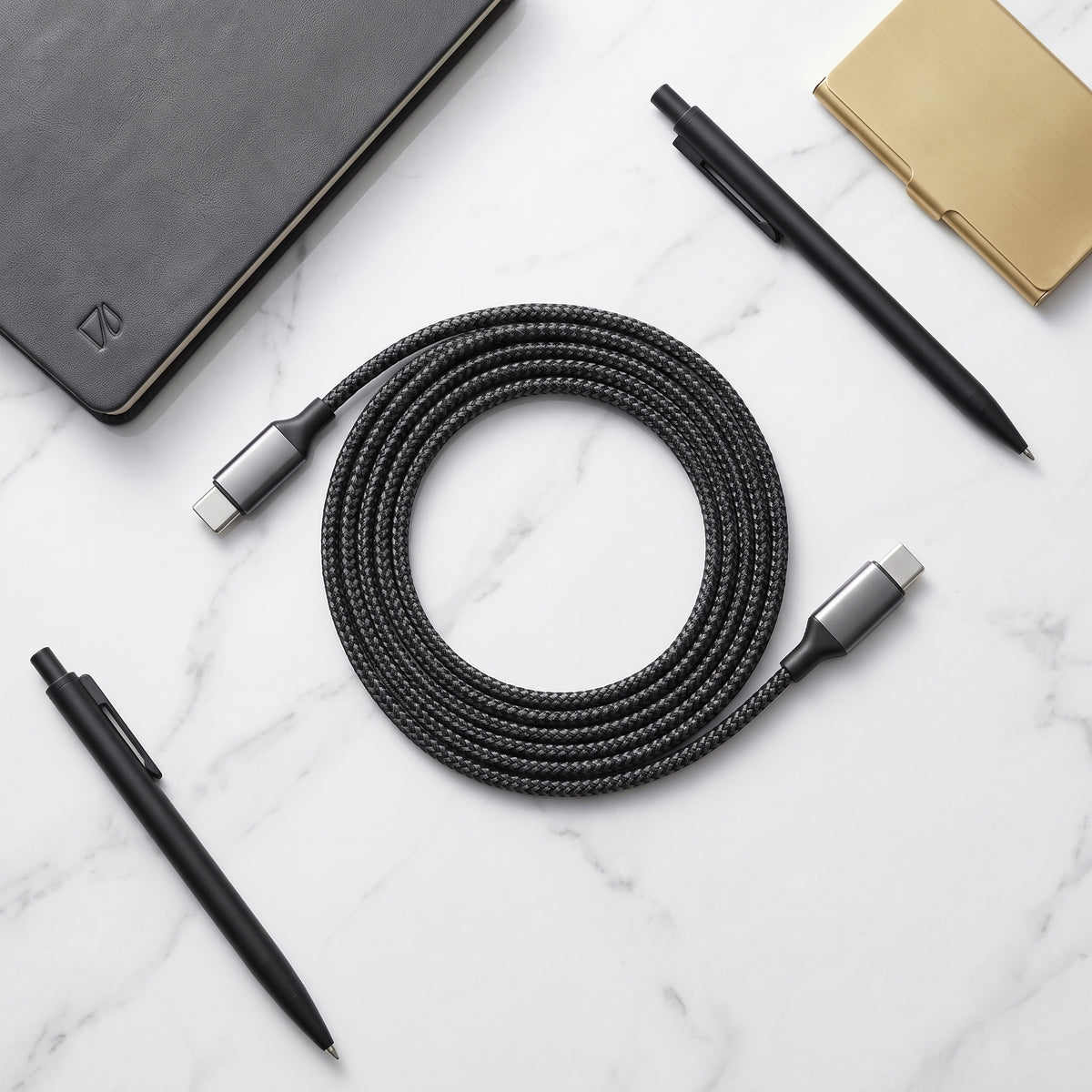 FONZY™ 60W PD Fast Charging Nylon Braided Type-C to Type-C Cable