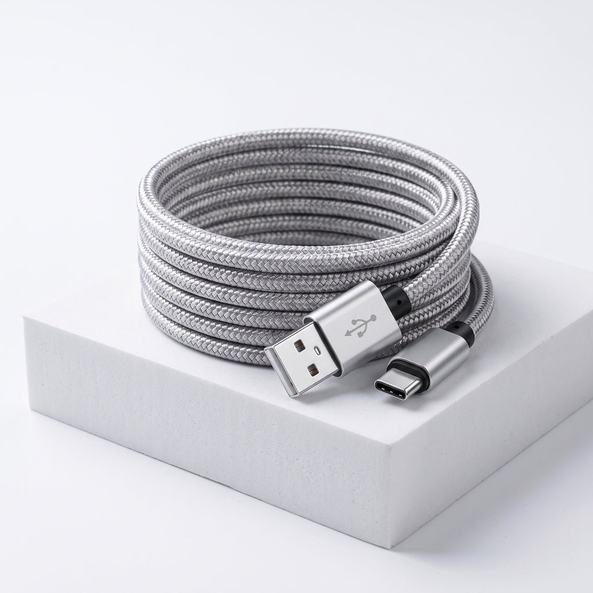 FONZY™ Ultra-Durable Nylon Braided USB-A to Type-C Fast Charging Cable