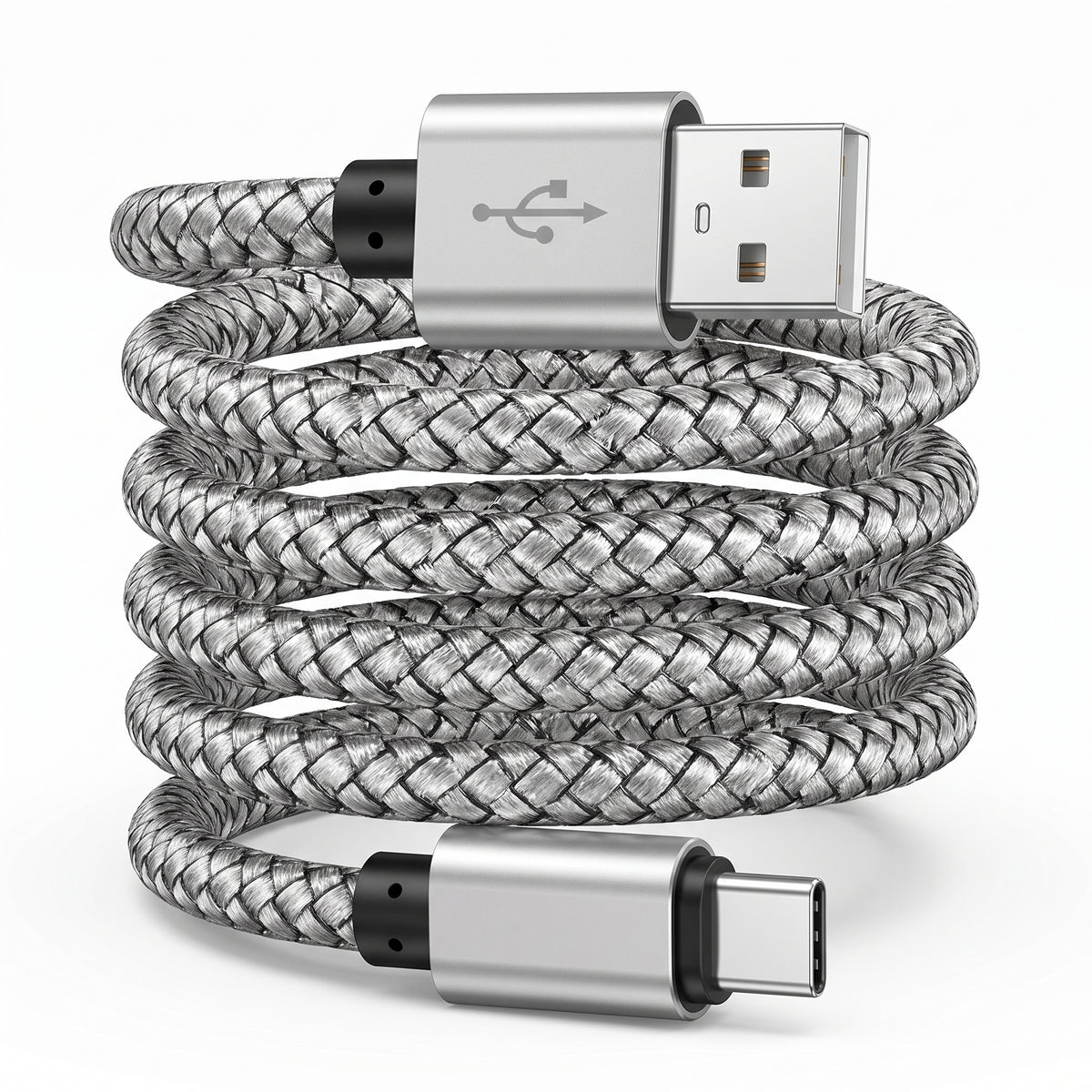 FONZY™ Ultra-Durable Nylon Braided USB-A to Type-C Fast Charging Cable