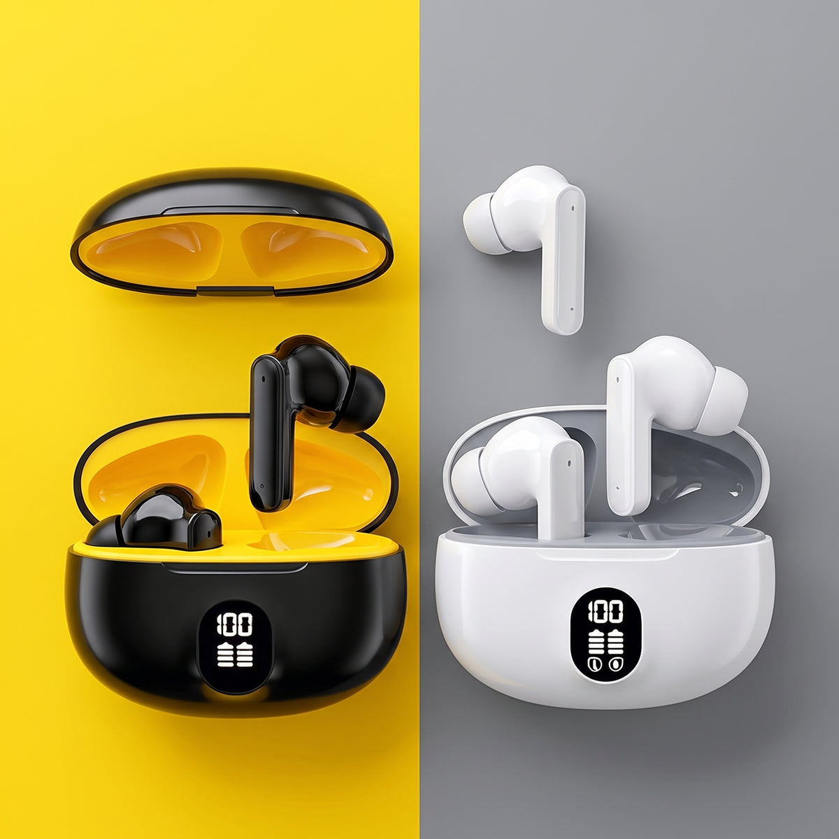 FONZY 895B Real Wireless Bluetooth Headset – Long Battery & Noise Reduction