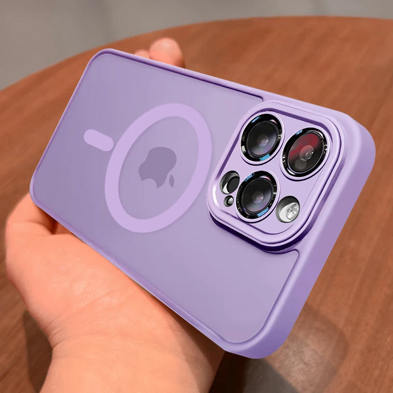 FONZY Matte MagSafe Case for iPhone 11-17 Pro Max with Lens Protection