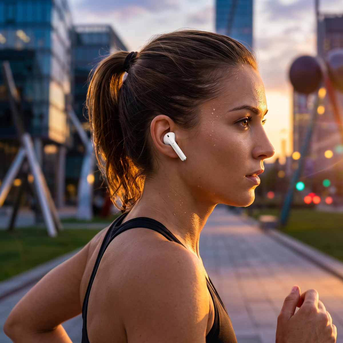 FONZY Open-Ear Bluetooth Clip-On Headphones with Charging Case