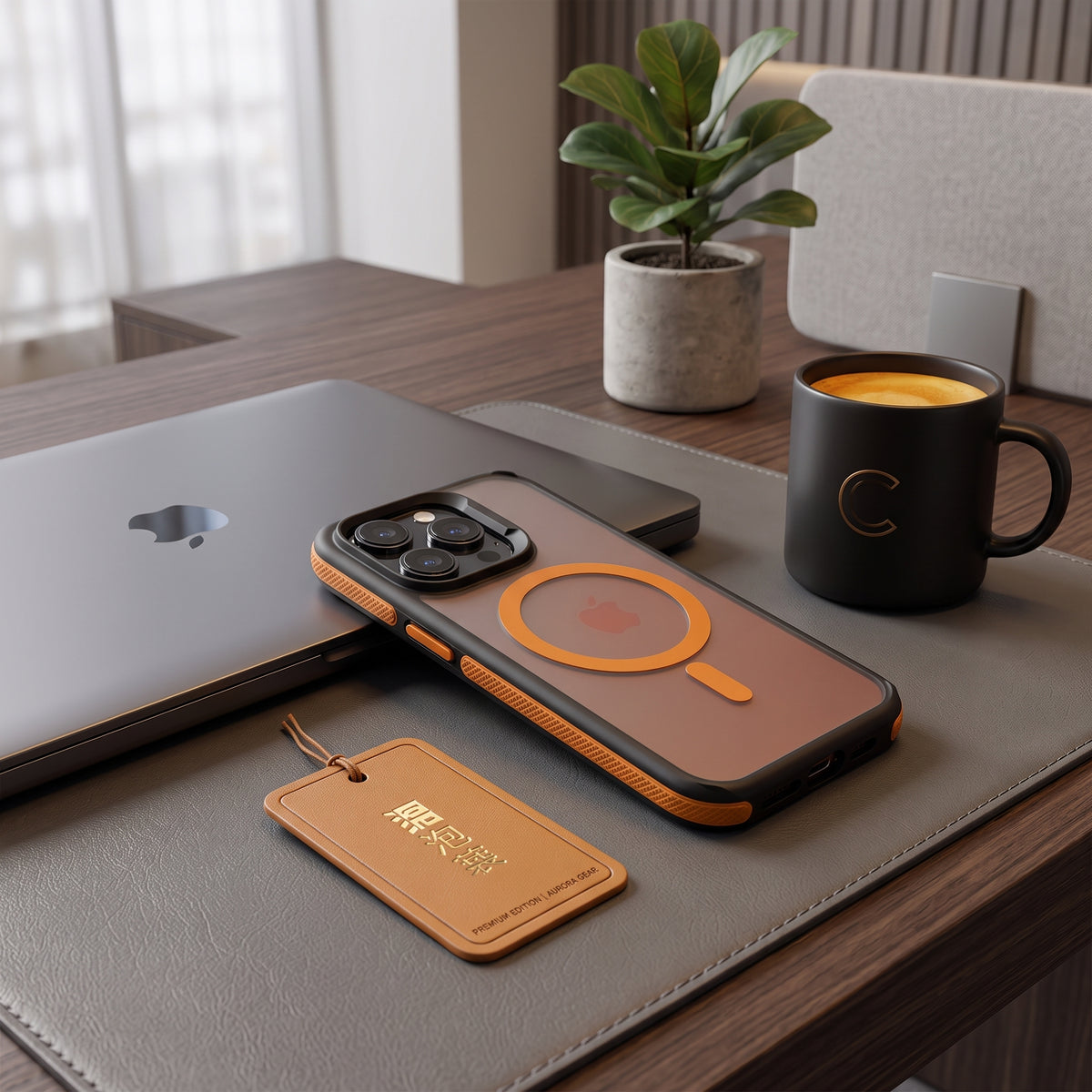 FONZY Independent Contrast Button iPhone Case – Matte Finish & Tactile Grip