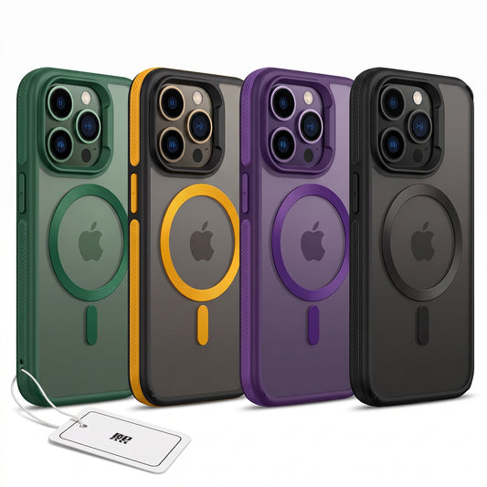FONZY Independent Contrast Button iPhone Case – Matte Finish & Tactile Grip