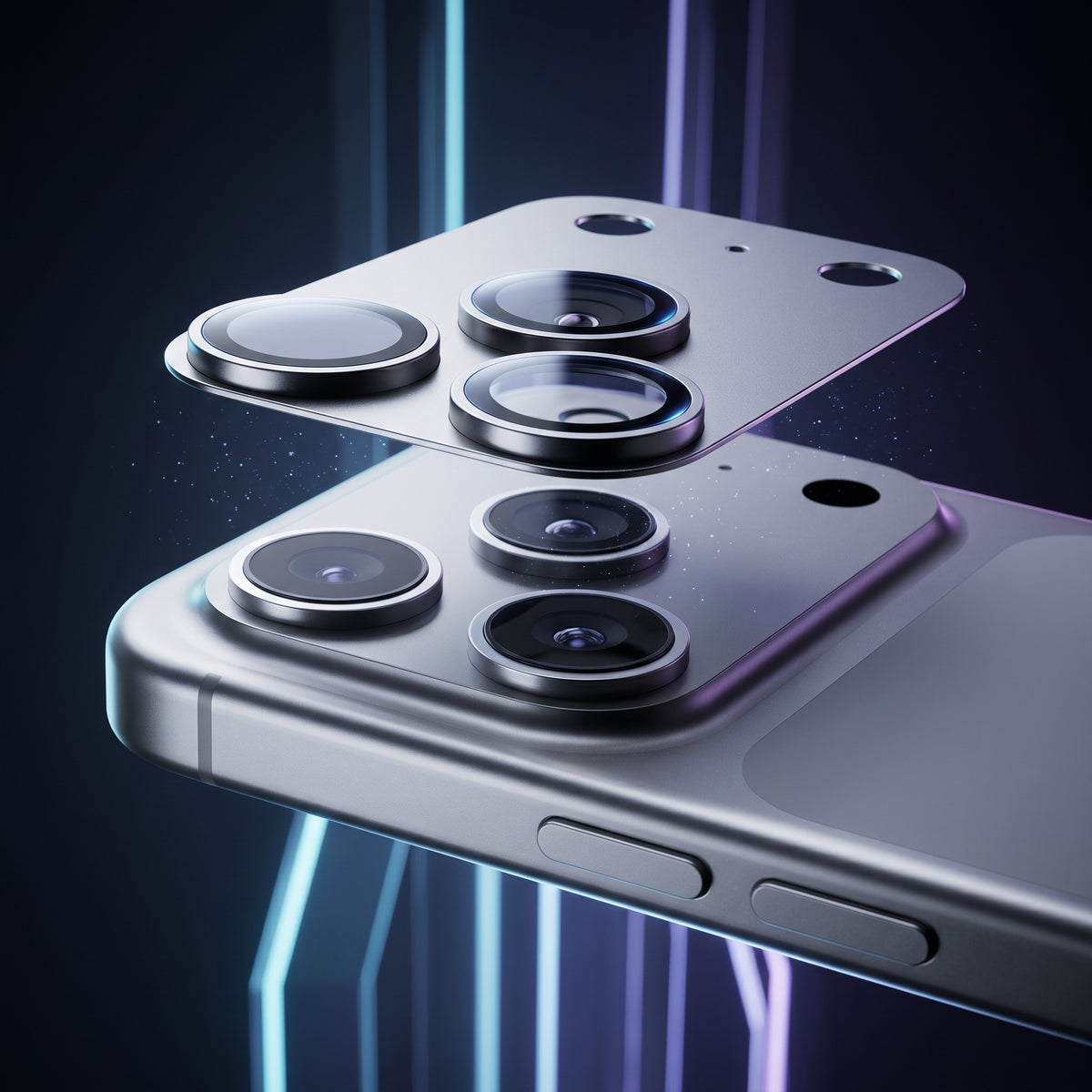 FONZY 9H Tempered Glass Camera Lens Protector for iPhone 17 Series