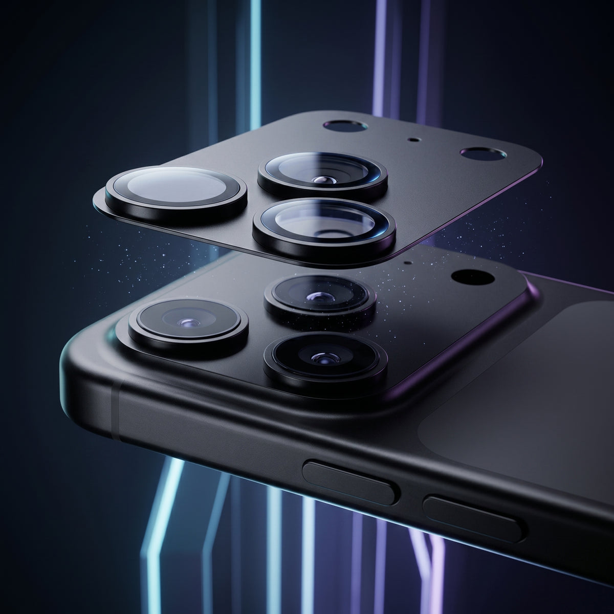 FONZY 9H Tempered Glass Camera Lens Protector for iPhone 17 Series