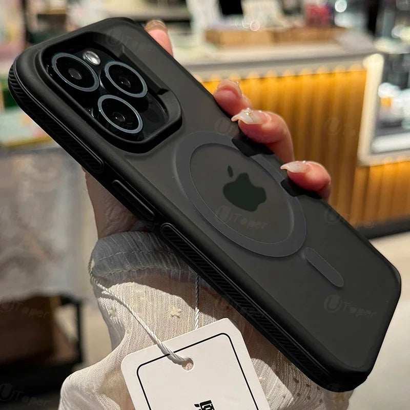FONZY Independent Contrast Button iPhone Case – Matte Finish & Tactile Grip