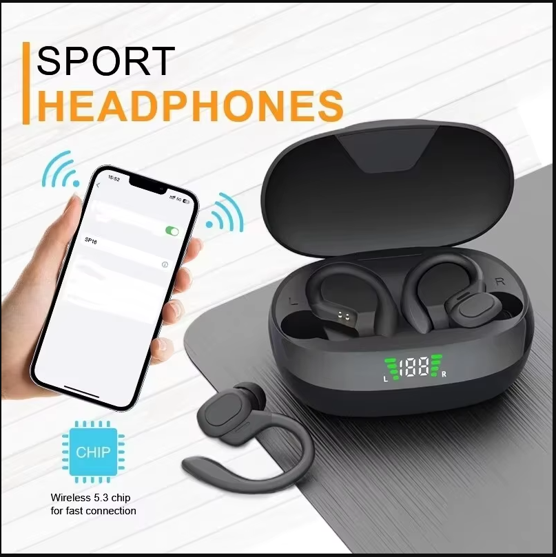 FONZY Wireless Sports Earphones | IPX6 Waterproof Ear Hook Headset