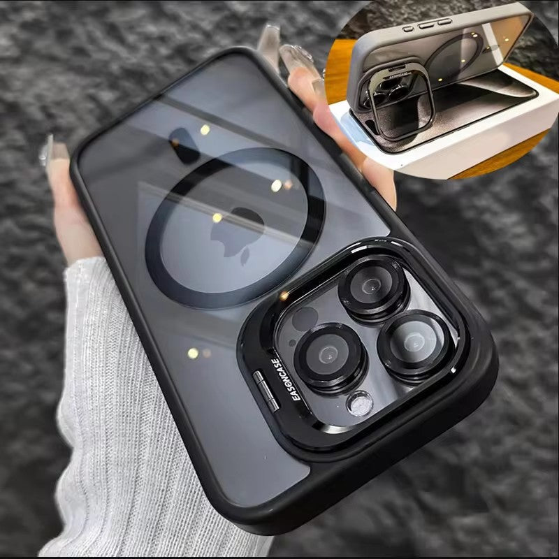 FONZY Invisible Camera Lens Kickstand MagSafe Case for iPhone