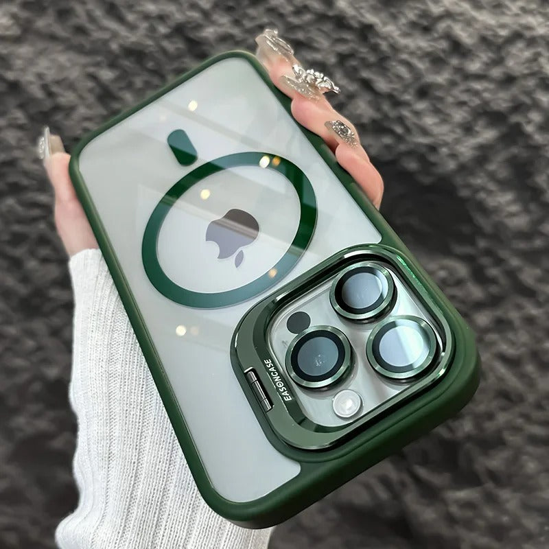 FONZY Invisible Camera Lens Kickstand MagSafe Case for iPhone