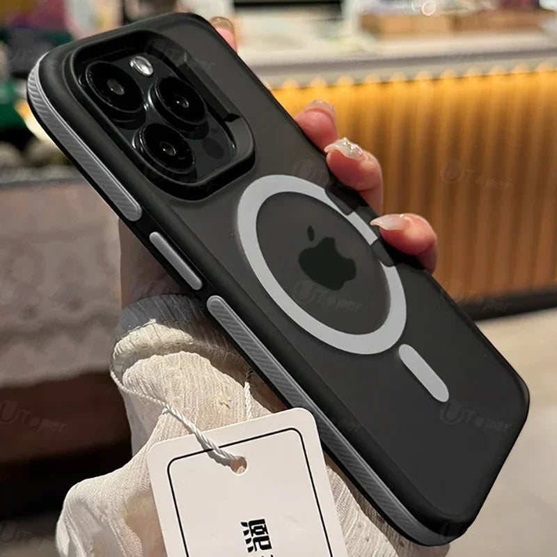 FONZY Independent Contrast Button iPhone Case – Matte Finish & Tactile Grip