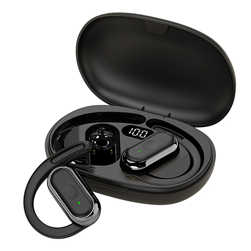 FONZY Open-Ear Wireless Earbuds with 90° Rotatable Ear Hooks – Bluetooth 5.4