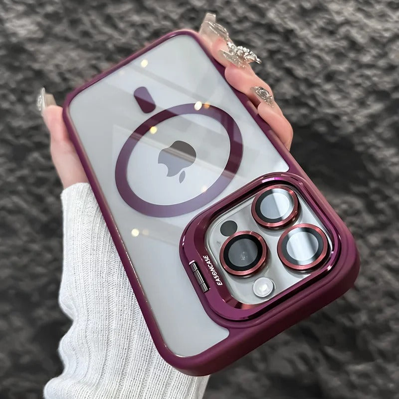 FONZY Invisible Camera Lens Kickstand MagSafe Case for iPhone