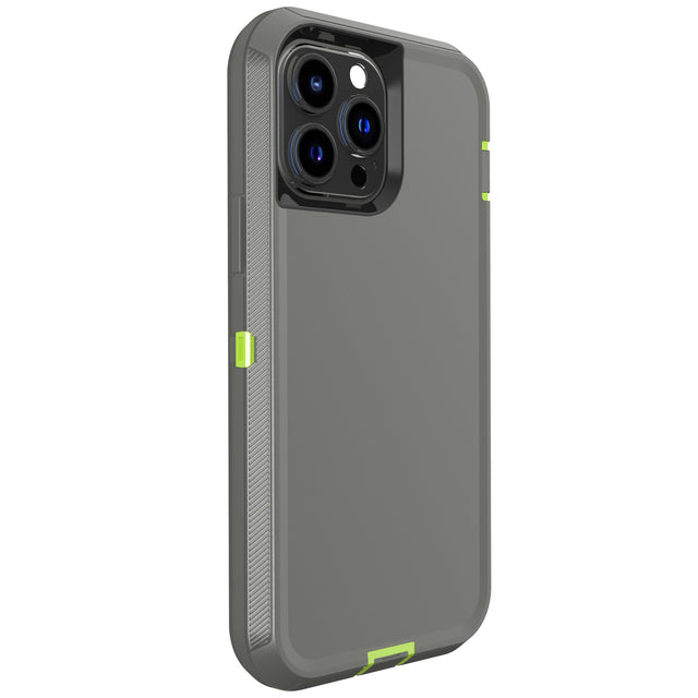 FONZY Rugged Armor Shockproof Case for iPhone 11 / 12 / 13 / 14 / 15 / 16 Series - Dual Layer Protective Cover