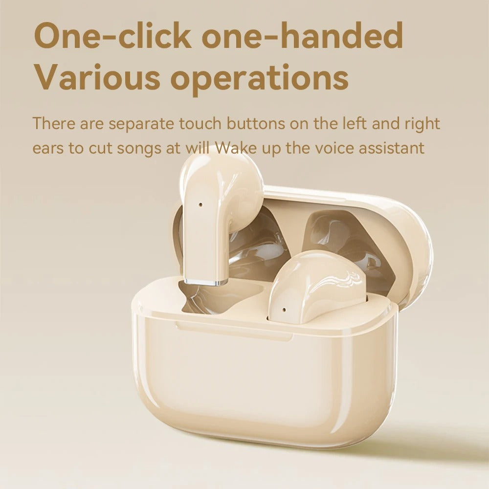 FONZY Bluetooth 5.4 Fast-Charging Wireless Earphones with HD Call Quality