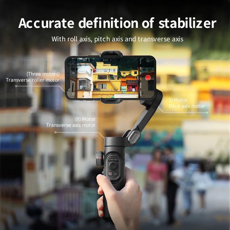 FONZY 3-Axis Smart AI Face Tracking Gimbal Stabilizer for Smartphone | Handheld Video Tripod