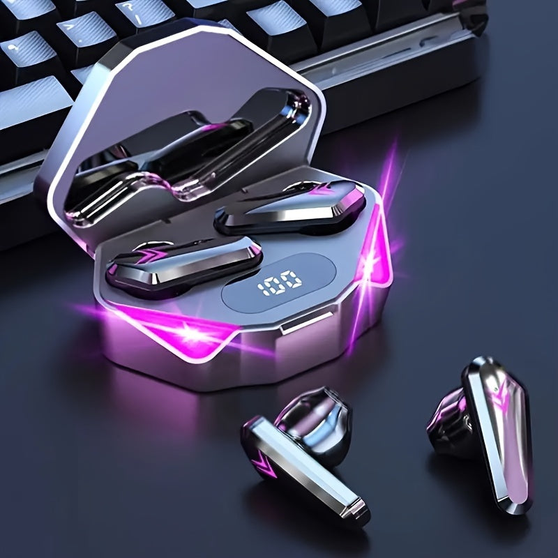 FONZY Wireless Bluetooth 5.3 Earphones with Charging Case – Noise Reduction Sport Earbuds