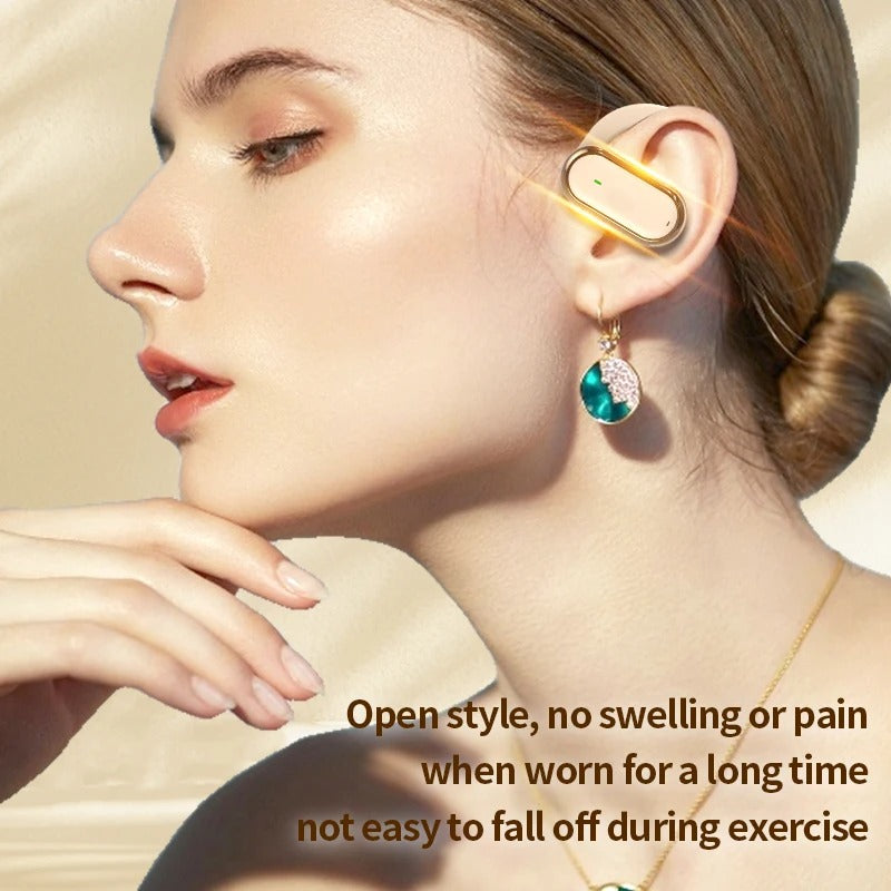 FONZY Open-Ear Wireless Earbuds with 90° Rotatable Ear Hooks – Bluetooth 5.4