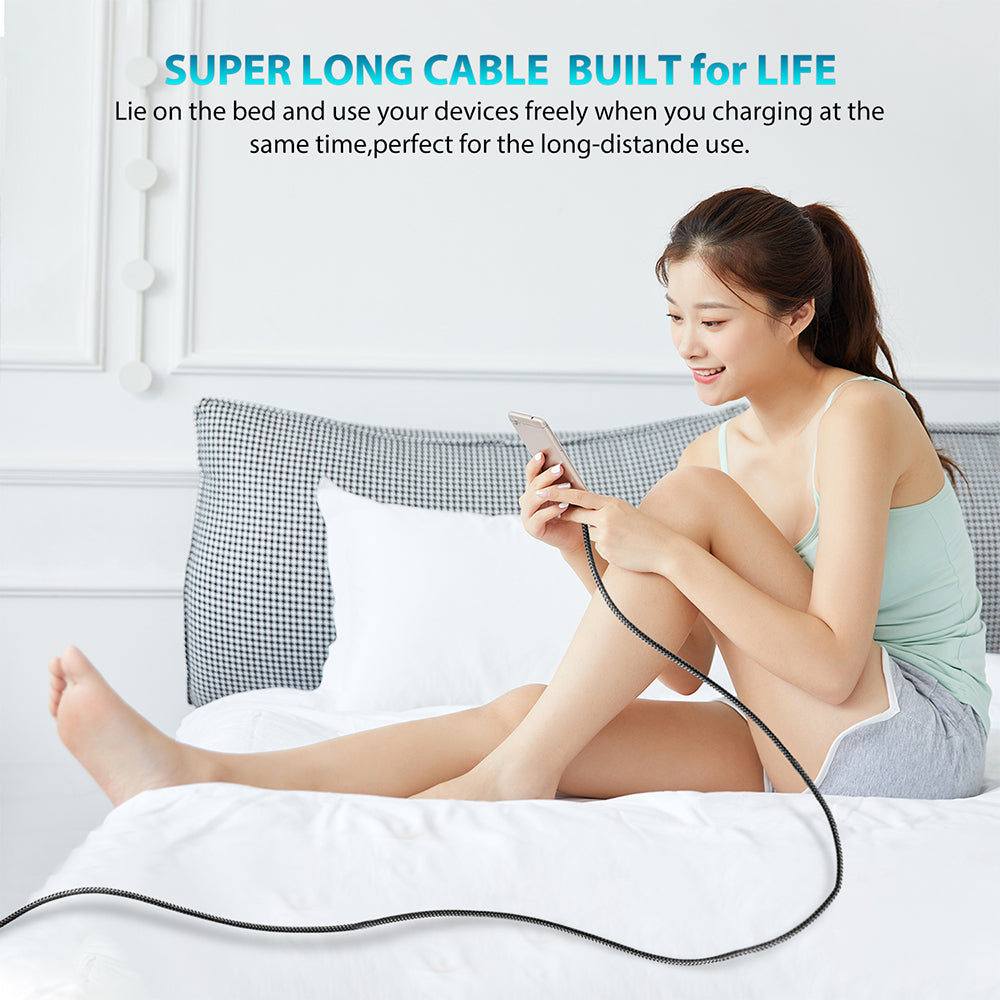 FONZY™ 60W PD Fast Charging Nylon Braided Type-C to Type-C Cable