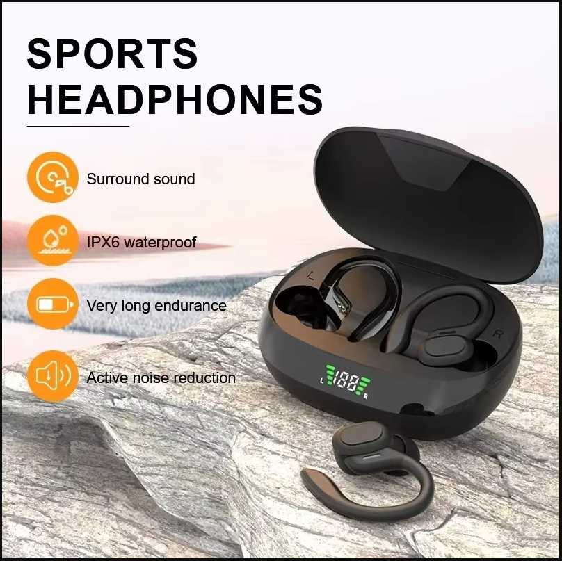 FONZY Wireless Sports Earphones | IPX6 Waterproof Ear Hook Headset