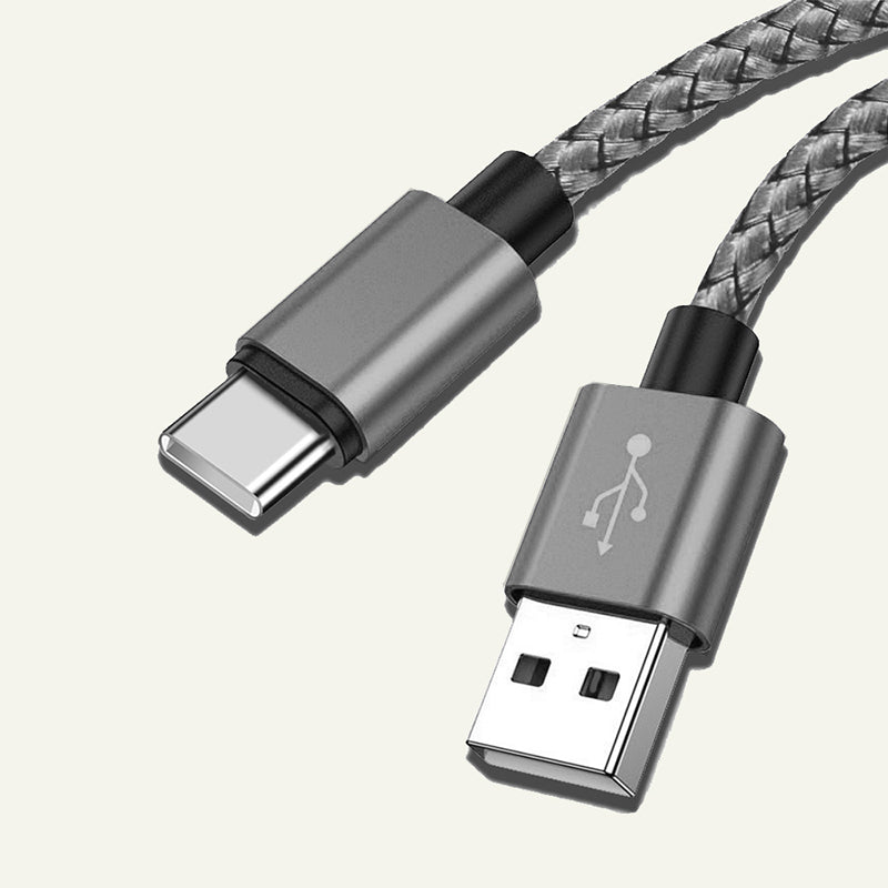 FONZY™ Ultra-Durable Nylon Braided USB-A to Type-C Fast Charging Cable