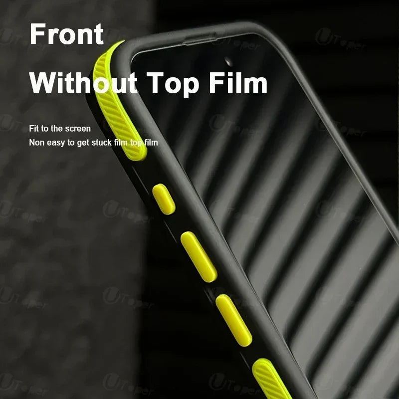 FONZY Independent Contrast Button iPhone Case – Matte Finish & Tactile Grip