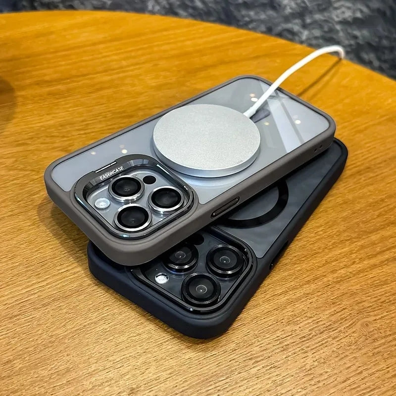FONZY Invisible Camera Lens Kickstand MagSafe Case for iPhone