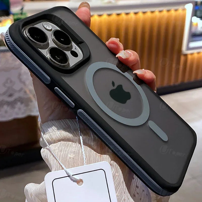 FONZY Independent Contrast Button iPhone Case – Matte Finish & Tactile Grip