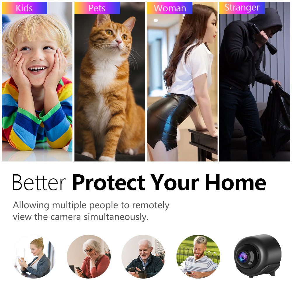FONZY Mini Wireless WiFi Camera – Smart App Live Monitoring for iOS & Android