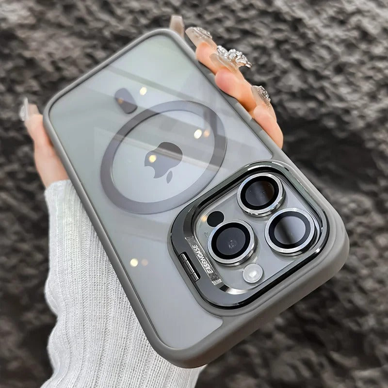 FONZY Invisible Camera Lens Kickstand MagSafe Case for iPhone