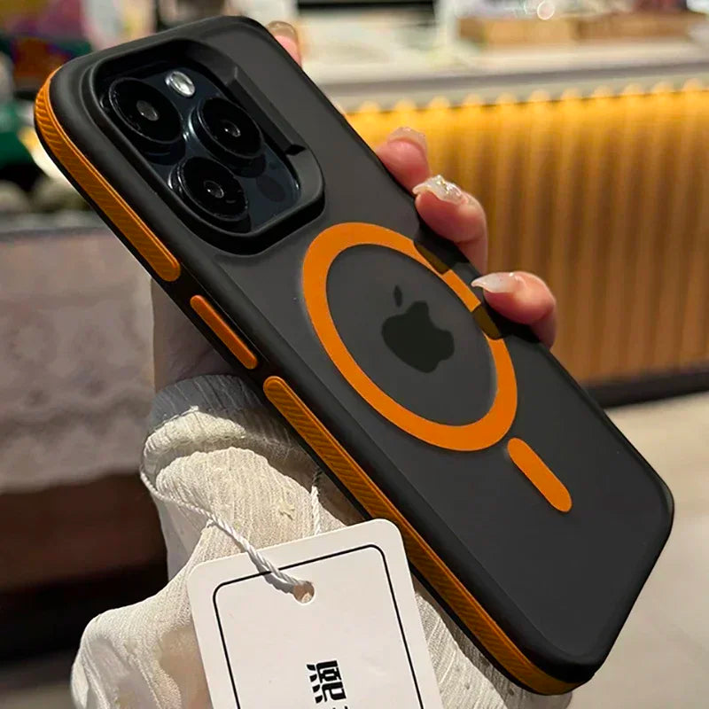 FONZY Independent Contrast Button iPhone Case – Matte Finish & Tactile Grip
